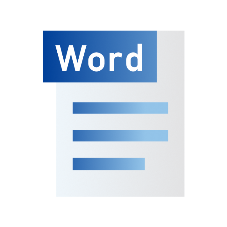 Word ワード アイコンのフリー素材 商用可